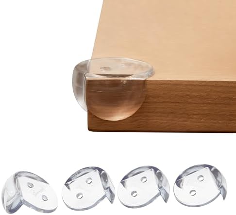 Deluxe Corner Cushions, 4-Count, Clear