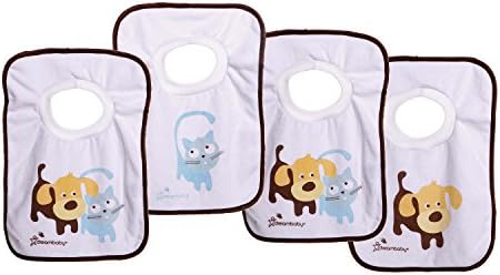 Terry Cloth Cotton Pullover Baby Bibs for Teething Feeding and Drooling