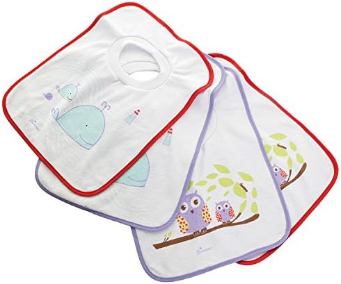 Terry Cloth Cotton Pullover Baby Bibs for Teething Feeding and Drooling