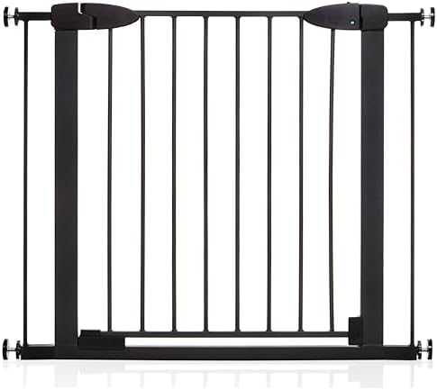 Boston Magnetic Auto Close Security Gate (29.5-38 inches, Black)