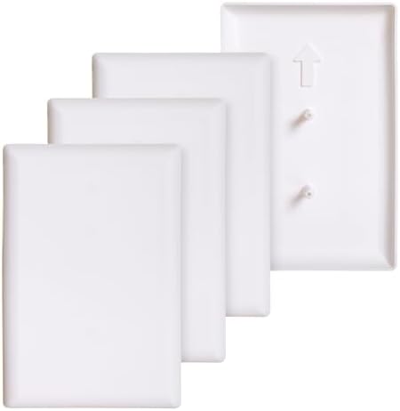 CoverPlug Paintable Outlet Plug Cover for Baby Safety -Electrical Wall Plate Socket Guard Protector (4 Pack)