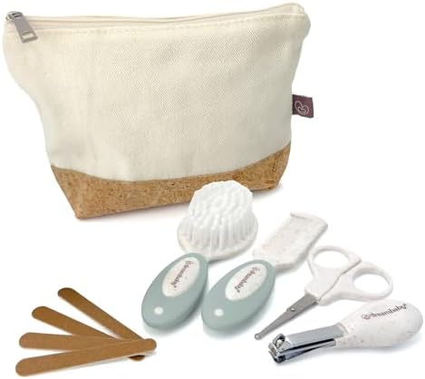 Baby Grooming Kit - Baby Essentials - 9 Piece Wheatgrass Set