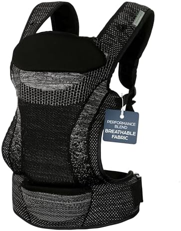 Inspire 3-Position Baby Carrier Newborn to Toddler, 8-33lb Front & Backpack Style Infant Carrier, Breathable Knit Fabric, Comfortable Head Support, Built in Storage Bag for Parents On the Go