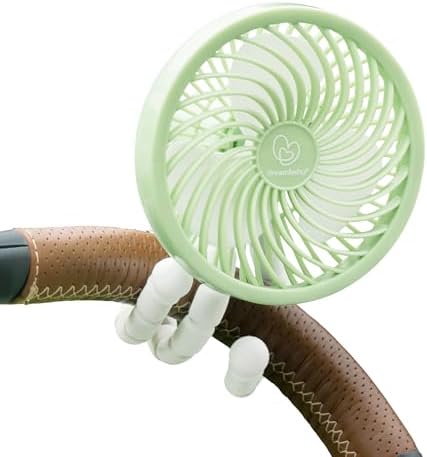 Baby Stroller Fan - Battery Operated Smart Grip Fan - Mint