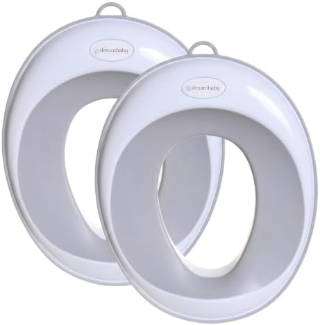 Non-Slip Potty Training Seat, Soft & Comfortable, Easy to Clean, Travel-Friendly, for Toddler Boys and Girls, Fits Round & Oval Toilets (Pack of 2)