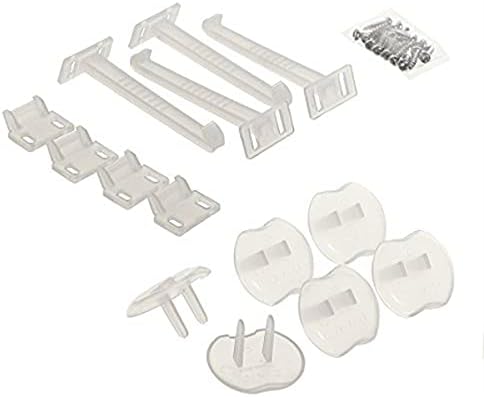 Safety Catches and Outlet Plug Covers, White