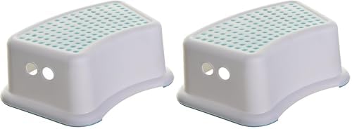 Step Stool Aqua Dots, Toddler Potty Training Aid with Non Slip Base