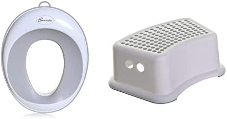 Step Stool for Kids - Non-Slip Base and Contoured Design for Toilet Potty Training and Sink Use & Potty Training Toilet Seat
