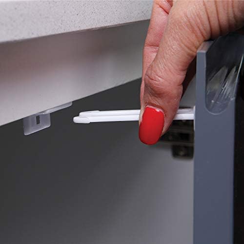 Twin Pin Latches, White (2 Pack)
